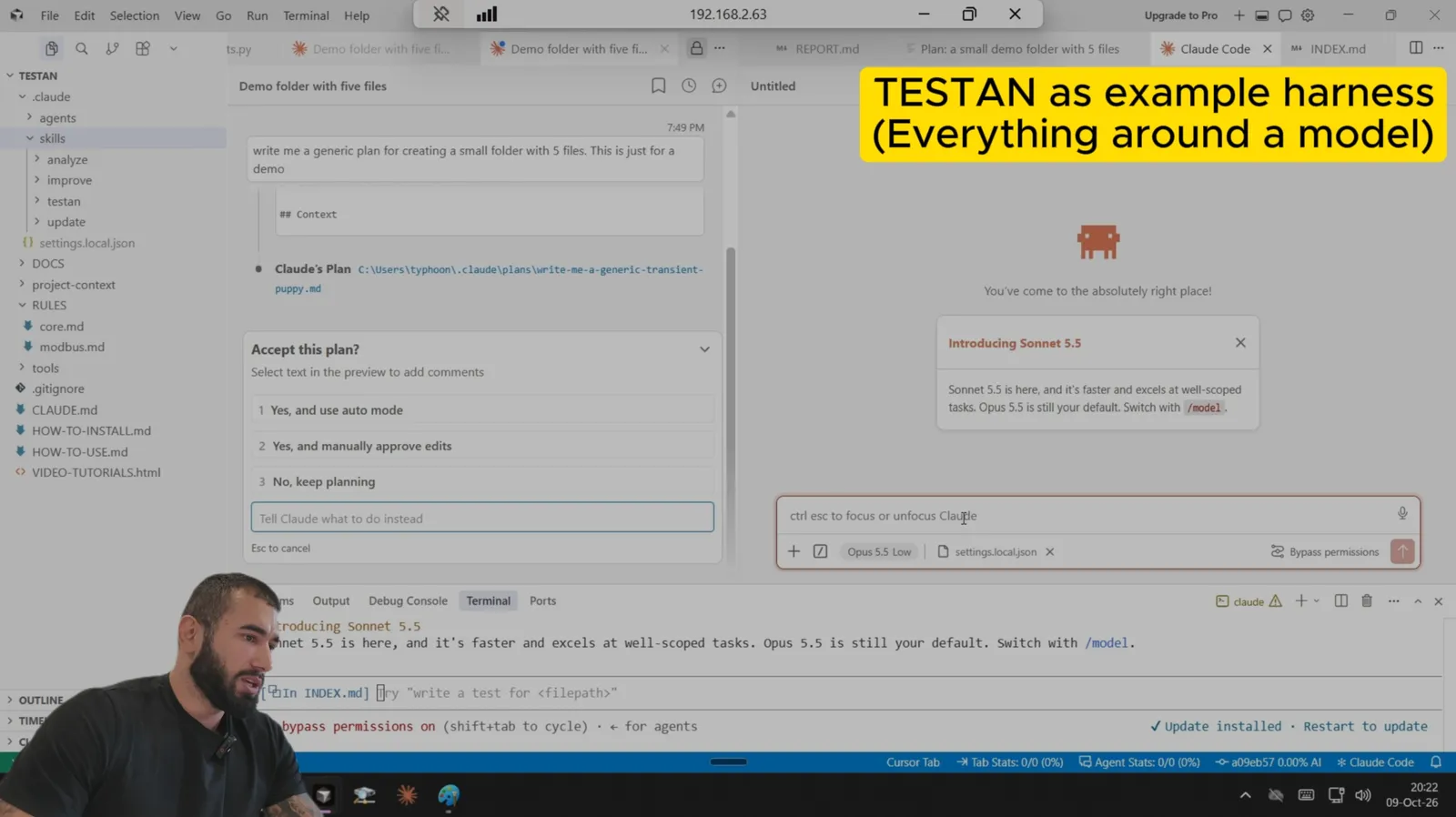 Team training on an AI harness: everything built around a model